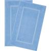 Hammetex Tappetini da Bagno Set da 2 51x86 cm - Tappeti in 100% Cotone, 900 GSM - Certificato OEKO-TEX - Antiscivolo, Assorbente, Lavabile