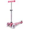 SELEGIOCHI Mini Micro Monopattino Deluxe LED Rosa Glitter 3 Ruote