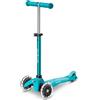 SELEGIOCHI Mini Micro Monopattino Deluxe LED Verde Acqua 3 Ruote