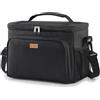 Lifewit Borsa Termica Porta Pranzo, Borse Frigo Piccola Pranzo Ufficio per Uomo e Donna, Impermeabile Lunch Bag con Tracolla per Lavoro, Mare, Viaggio, Nero, 33L