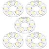 sourcing map COB LED Luce Chip Bead 3W 120lm 6000-6500K 32mm 9-11VDC Lampadina a risparmio energetico per riflettore Proiettore di Ricambio Bianco 10Pcs