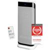 TZS First Austria Termoventilatore a risparmio energetico con telecomando, silenzioso, riscaldatore in ceramica, con oscillazione, riscaldamento elettrico da 1100 - 2000 Watt, timer, termostato,