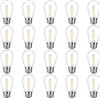 ProCrus Set di 20 lampadine a LED E27 1 W, S14 per lampadine a incandescenza da 5 watt, 2700 K, bianco caldo, per ghirlande luminose, lampadari, lampade da comodino, plastica, non dimmerabili