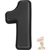 YXHZVON Stampo Torta Numero 1, Stampi con Forme Particolari in Silicone, Grande Stampo per 3D Torta, Stampi Numeri Grandi per Compleanno Matrimonio Feste(Nero)