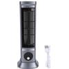 PUSOKEI Ventilatore a Torre Senza Lama con Circolazione Dell'aria 3D per Dormire o Lavorare Tranquillamente, Materiale ABS