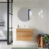 DEGHI Mobile bagno sospeso 70 cm rovere gold con cassetto con lavabo - Temas