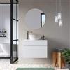 DEGHI Mobile bagno sospeso 70 cm bianco opaco con cassetto con top - Temas