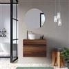 DEGHI Mobile bagno sospeso 70 cm rovere deciso con cassetto con top - Temas