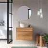 DEGHI Mobile bagno sospeso 70 cm rovere gold con cassetto con top - Temas