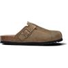 SCHOLL Sabot uomo khaki in suede