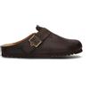 SCHOLL Sabot uomo marrone scuro in pelle