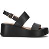 JANET&JANET Sandalo donna nero in pelle