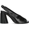 JANET&JANET Sandalo donna nero in pelle