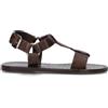 JANET&JANET Sandalo donna marrone in pelle