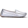 WAVE Mocassino donna argento in pelle