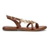 FRICKY Sandalo donna marrone in pelle