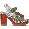LAURA VITA Sandalo donna taupe in pelle