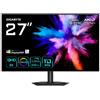 GIGABYTE - GO27Q24G Monitor Gaming OLED 27 2K QHD - 2560 x 1440, 240Hz, 0.03ms, 275 cd /m², FreeSync Premium, G-Sync Compatibile, HDMI 2.1, DisplayPo - SPEDIZIONE GRATUITA
