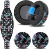 WC Mod Kit Maxwell 2 - Cuscinetti auricolari in gel rinfrescante + archetto in silicone extra largo + piastre per altoparlanti compatibili con Audeze Maxwell 2 di Wicked Cushions | 90's Black