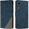SONWO Cover per Huawei P20 PRO Custodia, Flip Caso in PU Pelle Case Cover Premium Portafoglio Custodia per Huawei P20 PRO, Supporto Stand, Slot per Schede, Blu