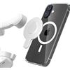 ALAFLY Supporto Magnetico Telefono per DJI Osmo Mobile 7P 7 SE 6 5 4, Sgancio Rapido Morsetto Telefono Compatibile con MagSafe, per DJI OM Stabilizzatore Gimbal Accessori, Argento