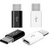iZhuoKe Adattatore USB C a Micro USB Femmina[4 Pezzi], Connettore per Samsung,Google Pixel,Huawei,MacBook Pro