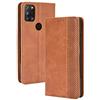 BellaCase Custodia Alcatel 3X 2020 [Custodia portafoglio] [Staffa] [Slot per schede] [Flip Cover magnetica] Compatibile con lo smartphone Alcatel 3X 2020(Marrone)