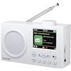 Mycket DAB Radio Portatile, Radio Digitale DAB Plus con Bluetooth, Radio FM Ricaricabile Tramite, Doppia Sveglia, Timer di Spegnimento, 40 Stazioni Preimpostate, Ampio Display a Colori da 2,4