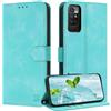 ZONNAVI Cover per Xiaomi Redmi Note 11 4G / Note 11S, [Blocco RFID] Custodia a Libro in Pelle con Porta Carte, Flip Case Portafoglio Antiurto Cover per Redmi Note 11 4G / Note 11S (Verde Menta)