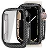OcioDual Custodia protettiva compatibile con Apple Watch Series 8/7 (45 mm) I Protezione completa ultra sottile, resistente ai graffi e alle cadute - Fibra di carbonio