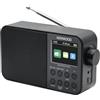 KENWOOD, Radio DAB CR-M30DAB, Radio Portatile con DAB+ e FM, Ampio Display a Colori da 6,1 cm, Batteria Ricaricabile Integrata 2000mAH, Uscita Cuffie Jack 3,5mm, Black