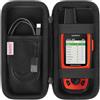 BOVKE Custodia da trasporto per Garmin GPSMAP 64sx/66i/67/67i/66sr/66s/65s/78sc, Garmin inReach Explorer+ GPS portatile da escursionismo e comunicatore, borsa in rete per accessori, Nero+Nero