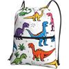 Generic Sportiva Sacche Rainbow Watercolour Dinosaurs Borsa con Coulisse Portatile Sport Gym Sacca Borsa Durevole per Sport Viaggio