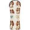 GuoChe Coprimazza da golf con targhette intercambiabili n. per conducente, in legno ibrido, motivo con cani Cavalier King Spaniel