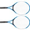 LICAEVEY Racchetta da Tennis per Bambini, Racchetta in Lega di Ferro per Principianti con Borsa per il Trasporto e Palla, età 3-10, Impugnatura Ergonomica, Telaio Leggero (BLUE)