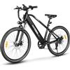 SAMEBIKE 27.5 Bicicletta elettrica per adulti con 540Wh batteria e display LCD E-Mountain Bike Autonomia di 90km 250W motore 50N·m coppia cambio a 7 marce Commuting bike a doppia sospensione(nero)