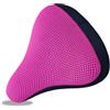 Winlaovate Sellino, rete traspirante 3D, imbottitura spessa per bici, sellino ergonomico in gel, protezione per bici da strada e città, colore rosso rosa (rosa)