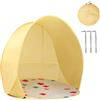 Generic Tenda da spiaggia da viaggio, in poliestere, 145 x 145 x 110 cm, resistente ai raggi UV, tenda pieghevole automatica, tenda da campeggio portatile per 3 - 4 persone, picnic, cortile, piscina, pesca