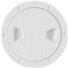 Baxnore Copertura del Ponte Arrotondata in ABS Marino Botola di ispezione Resistente alle intemperie O Ring Piastra di Ponte sigillata per Yacht Accessori per Barche RV Bianco 4 po (4 Pollici (ID 102