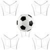 NAUZE 4 espositori per palloni da calcio, trasparenti, in acrilico, per pallacanestro e rugby, per la casa e la scuola