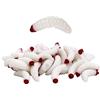 SEIWEI Esca da Pesca in Silicone Vermiformi - 50 PZ x 2cm Vermi Artificiali Morbidi Galleggianti Accessori da Pesca per Trota e Barbo