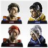 Bandai Ichiban Kuji Street Fighter 6 Prize D LUKE & JAMIE Head Figure Set H 2,3 pollici