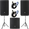 JBL EON715 Coppia Cassa 1300w e Bluetooth + EON718S Subwoofer 1500w+stativi+cavi