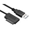 USB 2.0 a SATA 7 + 6 13pin cavo convertitore adattatore per Laptop Cd-rom DVD