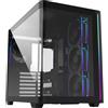FSP M580 Plus Midi Tower mITX mATX Nero ARGB, Vetro Temperato