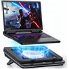 IETS GT600 Cuscinetto di raffreddamento per laptop con ventola turbo da 14 c...