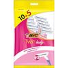 BIC Twin Lady rasoio 2 lame tasca x 10 + 5 - Set di 2