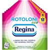 Regina Rotoloni Eco Regina Rotoloni Eco Carta Igienica, Confezione da 56 Rotoli a 2 Veli, 500 Strappi per Rotolo, Bianca e Decorata, Packaging in Carta Riciclabile, Carta 100% Certificata FSC
