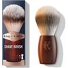 King C. Gillette Pennello da Barba, Cura della Barba, con Fibre Morbide e Manico in Legno, Esperienza di Rasatura Professionale, Idea Regalo Uomo