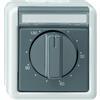 Gira 032130 - Timer 120 minuti resistente all'acqua, sopra intonaco, colore: Grigio